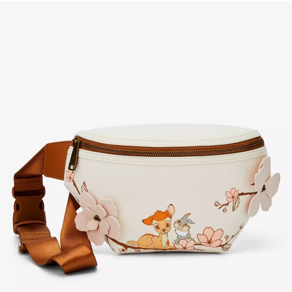 Loungefly Disney Bambi Cherry Blossom Embroidered Belt Bag — BoxLunch Exclusive